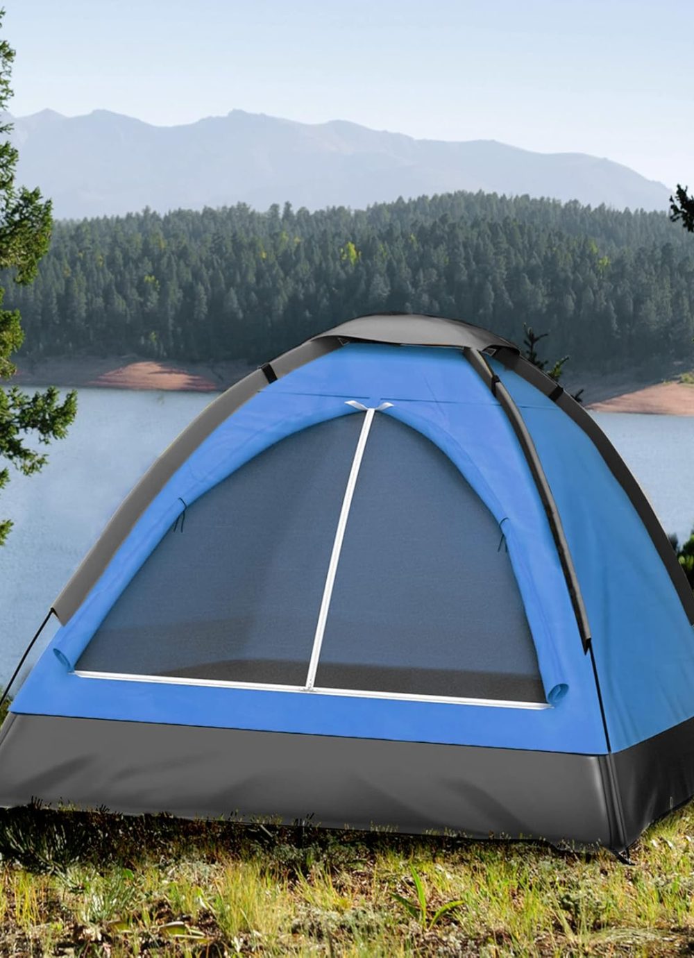 2-Person Dome Tent – Easy Set Up Shelter with Rain Fly and Carrying Bag for Camping - Image 8