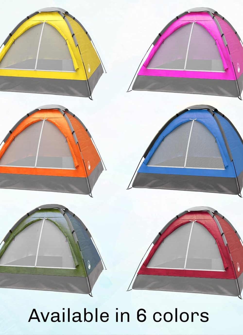 2-Person Dome Tent – Easy Set Up Shelter with Rain Fly and Carrying Bag for Camping - Image 10
