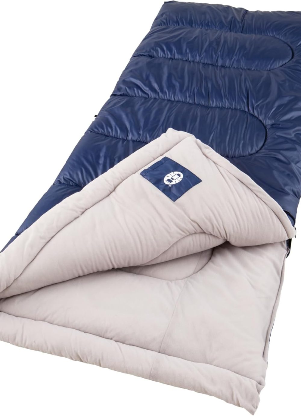 Coleman Brazos 20/30°F Adult Cool-Weather Sleeping Bag with No-Snag Zipper & Stuff Sack, Machine Washable, Great for Camping, Traveling, Guests, & More